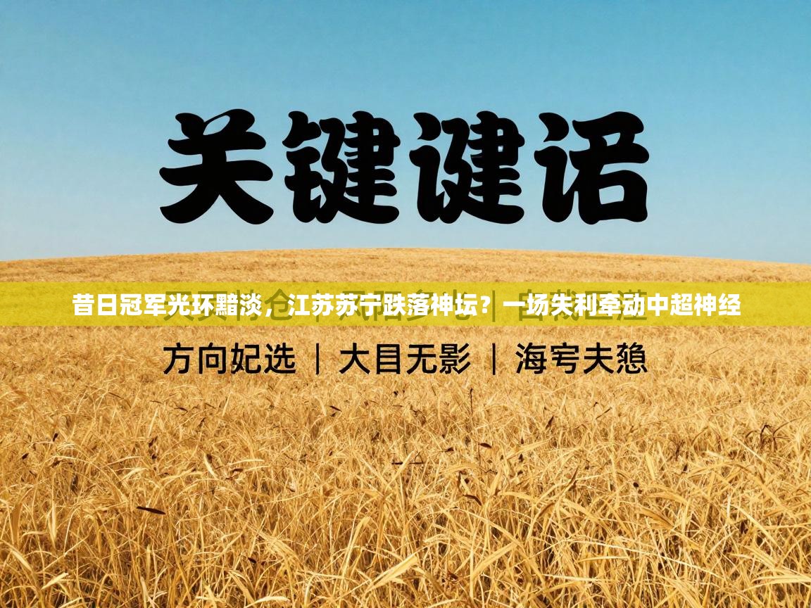 昔日冠军光环黯淡,江苏苏宁跌落神坛?一场失利牵动中超神经 第1张