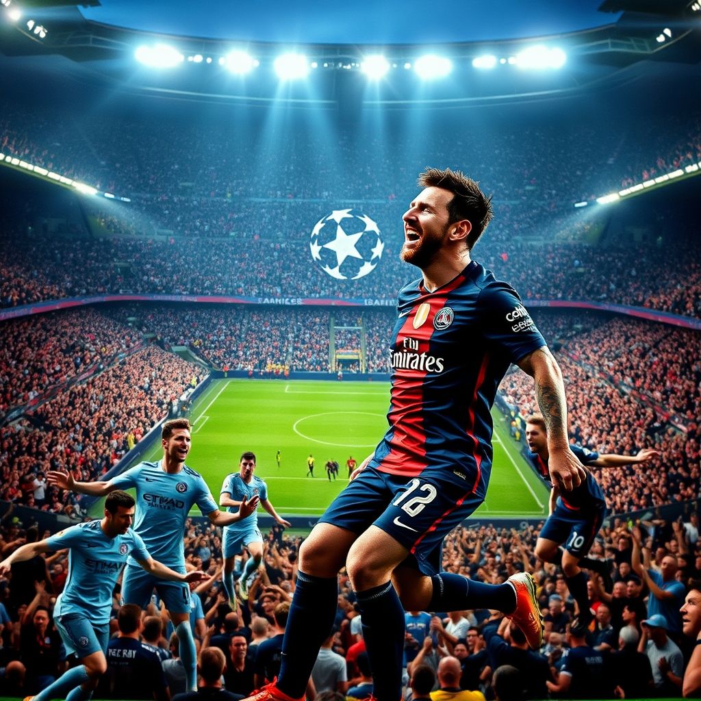 爱游戏官网-巴黎圣日耳曼成功晋级欧冠半决赛，梅西梅开二度助球队3-1击败曼城